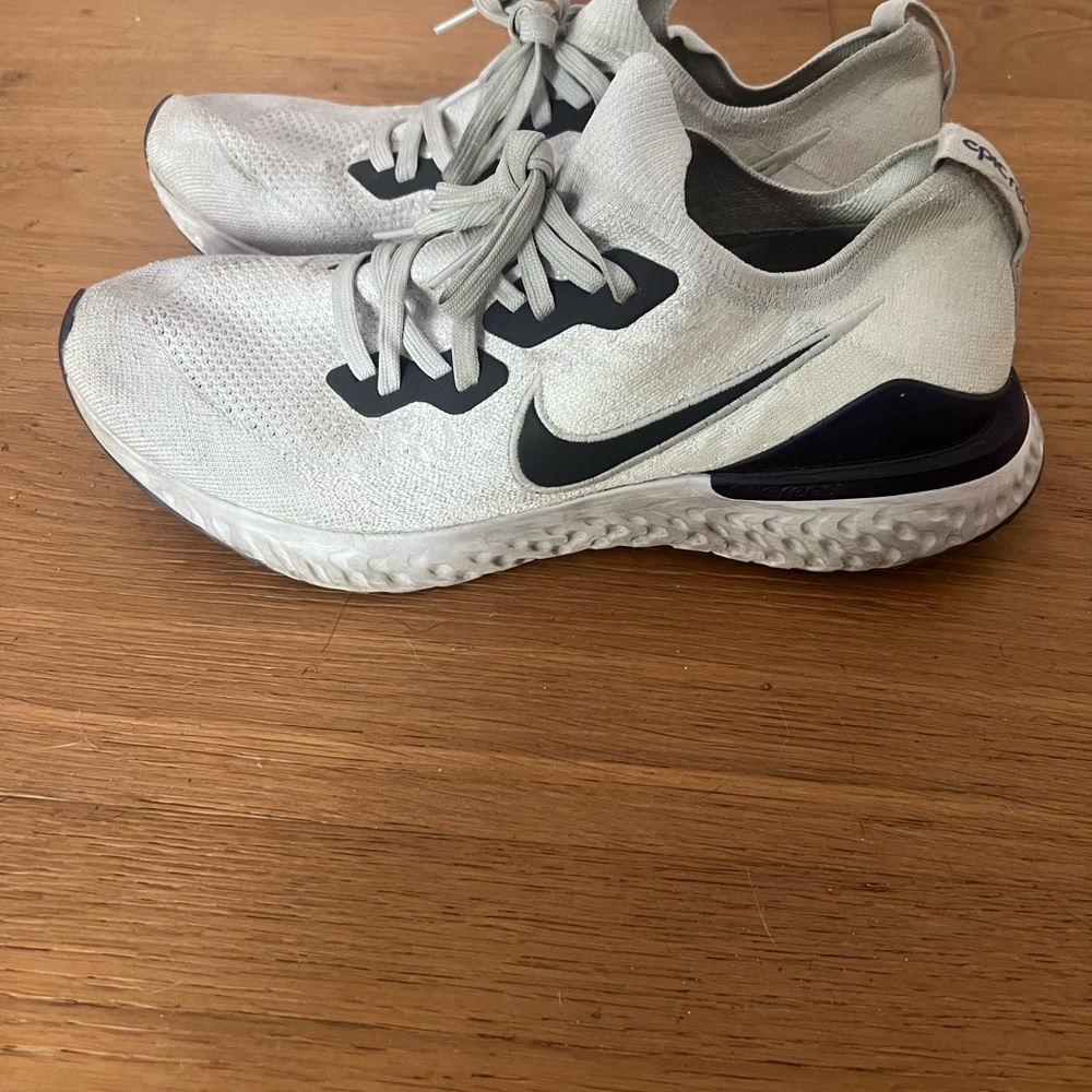 Nike White and Black Running Shoes